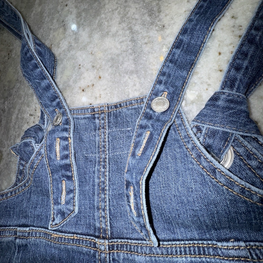 Anthropologie Pilcro Slouchy Blue Denim Overall Shorts Size 29 Boho NO SHIRT - Picture 8 of 8
